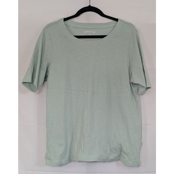 Orvis Tops - Orvis Aqua Blue Short Sleeve Tee Size Large